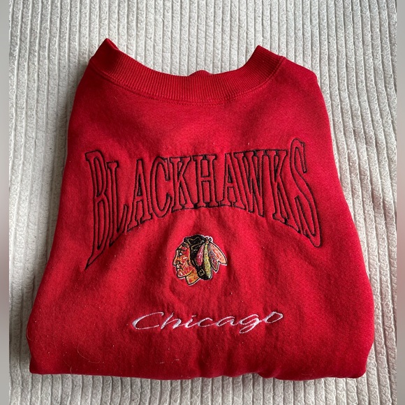 Size L Lee sport crewneck. Chicago blackhawkes - Picture 3 of 4